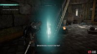 Use Odin&rsquo;s Sight to find the blood at the bottom of the stairs.