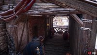 You&rsquo;ll find fire pots beneath a canopy attached to the tower on its northern side.