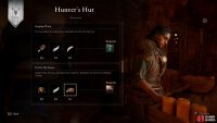 You can hand in animal parts such as antlers, hooves, tusks, claws, and much more in exchange for rewards at the Hunter&rsquo;s Hut.
