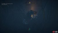 You&rsquo;ll find the chest beyond the hole marked with the dead body.