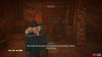 Eivor will comment on the mint when you arrive, and you can loot all the silver in the open.