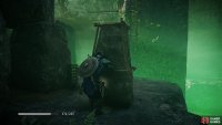 Move the stone pillar towards the ladder and use it to jump onto the ladder.