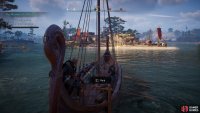 Raid the camp at Serpent&rsquo;s Landing from your longship with your warriors.