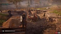 You&rsquo;ll find the ship burial south of the main church, containing treasure of 100 supplies.