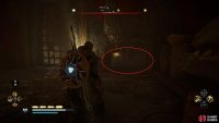 You&rsquo;ll need to slide under the hole near the cauldron to access it.