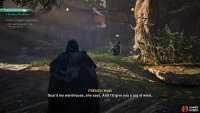 Speak with the drunken guard to confirm the location of Nolwenn&rsquo;s warehouse.