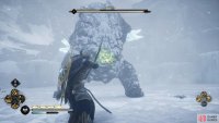 To hit the weak point on Steinnbjorn&rsquo;s rear end, roll behind him and shoot as the bear is on its hind legs.