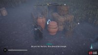 You&rsquo;ll find a fire pot nearby, to the north.
