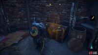 Use the key to unlock the door to the house and open the chest.
