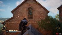 You&rsquo;ll need to break the window without bars behind it to enter the building.
