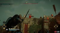 Kill the warrior using the ballista if they didn&rsquo;t die when the fire pot exploded.