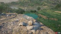 First, find the largest rock and rotate it so it&rsquo;s sitting taller.