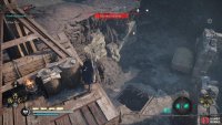 You&rsquo;ll need to shoot down the bag of rubble to open up the entrance to the basement area.