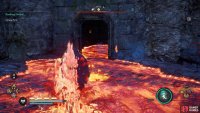 To unlock the chest, you&rsquo;ll need to find the key inside this cave (you need the Power of Muspelheim).