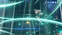 Use Venti’s Elemental Skill to glide up to the lift