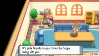 Speak to this woman to evaluate your friendship with Munchlax.
