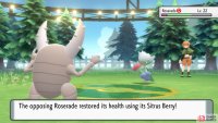 Roserade’s Sitrus Berry will restore some HP when low.