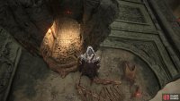 There are some more skeletons around here. Ignore them and drop into the hole.
