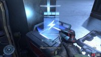 You&rsquo;ll find ammo crates to refill the Disruptor in the area.