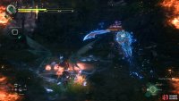 Backhand Slash - Shield Thrust Combo has Atlas performing a small spin before it slashes. This is then followed up by one or two thrusts with its shield.