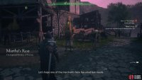 When you arrive at !Martha&rsquo;s Rest the Traveling Merchant will be right in front of you.