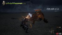 Using !Titanic Block to counter a lunge attack.