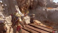 Walk forward from the previous rune towards the wooden platform. The second rune will be on your left. Make sure this is set to the “B” rune.