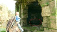 Lunda’s Broken Belt will be in the red chest to your left after passing the doorway. Make sure you kill the plants first!