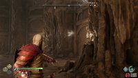 Embed the Draupnir Spear near a ledge,