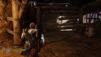 You can break this wooden wall with any attack