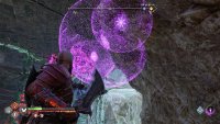 Use Sigils to burn the vines covering the chest