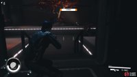 and wait for the robot to enter the room on the right