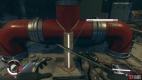 Interact with the pedestal before returning to Mei.
