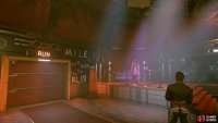 After she’s made the announcement, head through the large red door to start the mission.