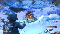The Mining Laser module on your Multi-Tool can extract Dioxite from rocks.