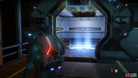 You&rsquo;ll find a teleporter at the centre of the docking bay which brings you to the main command deck.