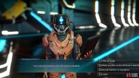 Selecting option 1 will let you trade normal goods, but as it&rsquo;s his ship we are after, use option 2 here.