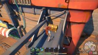 The treasure chest is found atop the metal scaffolding near Pablo’s Parlor