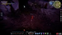 You&rsquo;ll turn red when using Blood Hunger, allowing you to view the blood quality percentage and an icon of the blood type above any viable creature or humanoid, as seen in the top centre of the screen here.
