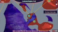 The location of the Nopon who summons rain on the map