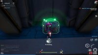 The first chest is stationed around the water with the three statues at the back of the hallway.