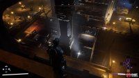 You can drop to the underground area by this large statue