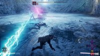Freeze can use his cannon to shoot singular blasts,