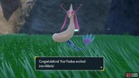 Feebas will evolve into Milotic as soon as it’s traded over.