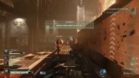As you drop into the final hanger bay, go right, as a scripture may spawn along the catwalk and along the edge of the distant walls.