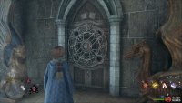 Use the key to open the elaborate door in the same corridor as the entrance to the Headmaster&rsquo;s Office.