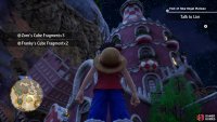 On top of the pink building&rsquo;s front door  on the southeast side of Dressrosa