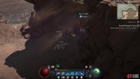 to find the statue sitting inside the rocky outcrop