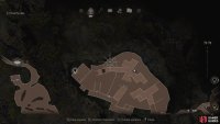 The location of the fourth blue medallion in the northwest of the fish farm.