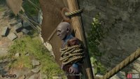 You’ll first encounter Barcus Wroot at the Blighted Village, where he’s going on a rather unsafe ride.